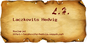 Laczkovits Hedvig névjegykártya